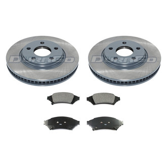 DuraGo® - Titanium Series Plain Front Brake Kit with Ceramic Pads