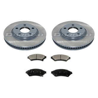 DuraGo® - Titanium Series Plain Front Brake Kit with Ceramic Pads
