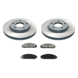 DuraGo® - Titanium Series Plain Front Brake Kit with Ceramic Pads