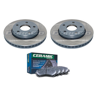 DuraGo® - Titanium Series Plain Front Brake Kit with Ceramic Pads