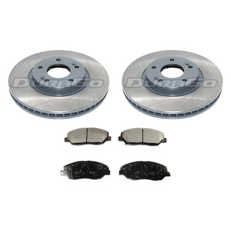 DuraGo® - Titanium Series Plain Front Brake Kit with Ceramic Pads