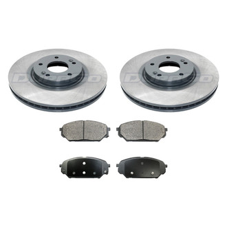 DuraGo® - Titanium Series Plain Front Brake Kit with Ceramic Pads