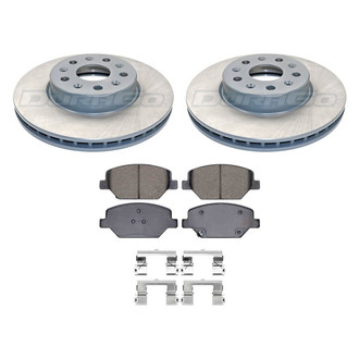 DuraGo® - Titanium Series Plain Front Brake Kit with Ceramic Pads
