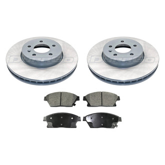 DuraGo® - Titanium Series Plain Front Brake Kit with Ceramic Pads