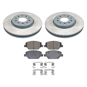 DuraGo® - Titanium Series Plain Front Brake Kit with Ceramic Pads