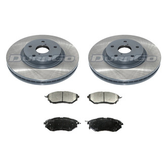 DuraGo® - Titanium Series Plain Front Brake Kit with Ceramic Pads