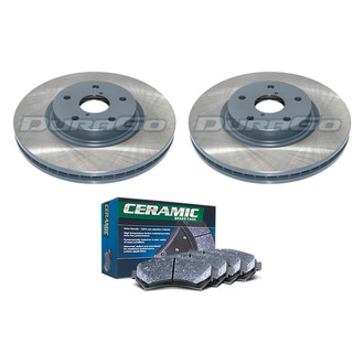 DuraGo® - Titanium Series Plain Front Brake Kit with Ceramic Pads