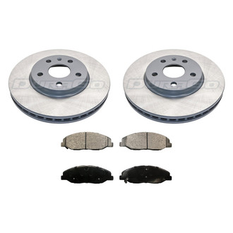 DuraGo® - Titanium Series Plain Front Brake Kit with Ceramic Pads