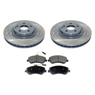 DuraGo® - Titanium Series 1-Piece Plain Brake Kit with Ceramic Brake Pads