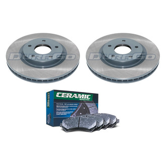 DuraGo® - Titanium Series Plain Front Brake Kit with Ceramic Pads