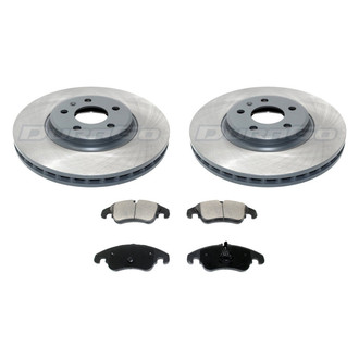 DuraGo® - Titanium Series Plain Front Brake Kit with Ceramic Pads
