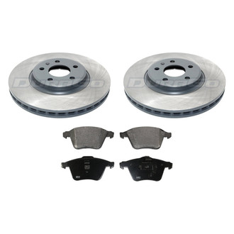 DuraGo® - Titanium Series Plain Front Brake Kit with Ceramic Pads