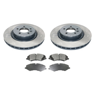 DuraGo® - Titanium Series 1-Piece Plain Brake Kit with Ceramic Brake Pads