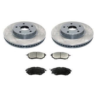 DuraGo® - Titanium Series Plain Front Brake Kit with Ceramic Pads