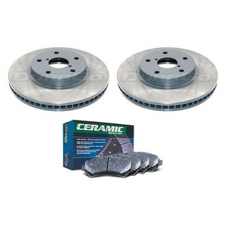 DuraGo® - Titanium Series Plain Front Brake Kit with Ceramic Pads
