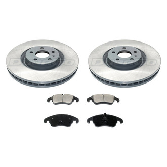 DuraGo® - Titanium Series Plain Front Brake Kit with Ceramic Pads