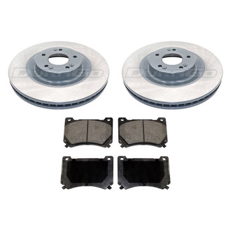 DuraGo® - Titanium Series 1-Piece Plain Brake Kit with Ceramic Brake Pads