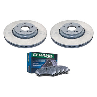 DuraGo® - Titanium Series Plain Front Brake Kit with Ceramic Pads