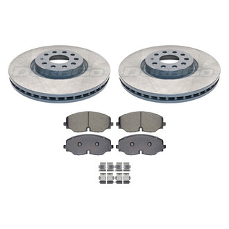 DuraGo® - Titanium Series 1-Piece Plain Brake Kit with Ceramic Brake Pads