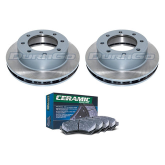 DuraGo® - Titanium Series Plain Front Brake Kit with Ceramic Pads
