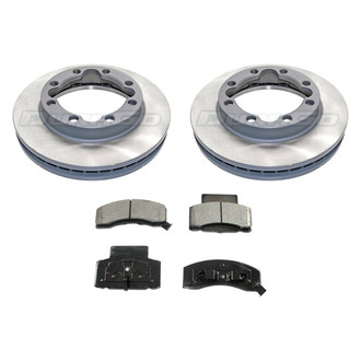 DuraGo® - Titanium Series Plain Front Brake Kit with Ceramic Pads