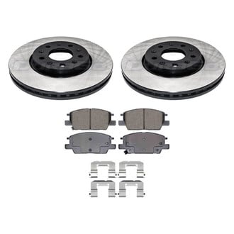 DuraGo® - Electrophoretic Coated Plain Front Brake Kit with Ceramic Pads