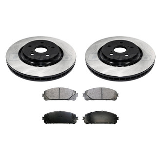 DuraGo® - Electrophoretic Coated 1-Piece Plain Brake Kit with Ceramic Brake Pads