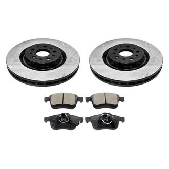 DuraGo® - Electrophoretic Coated 1-Piece Plain Brake Kit with Ceramic Brake Pads