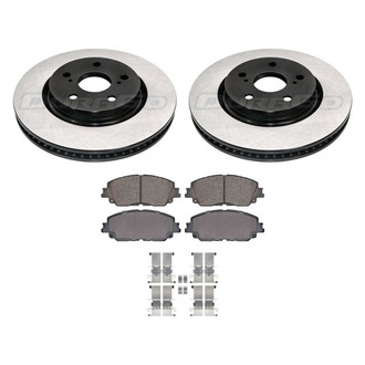 DuraGo® - Electrophoretic Coated 1-Piece Plain Brake Kit with Ceramic Brake Pads