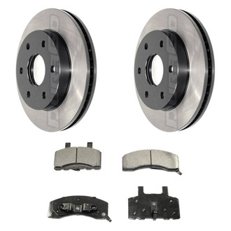 DuraGo® - Electrophoretic Coated Plain Brake Kit with Ceramic Pads