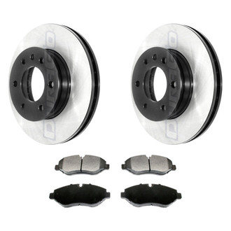 DuraGo® - Electrophoretic Coated Plain Brake Kit with Ceramic Pads