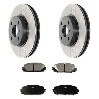 DuraGo® - Electrophoretic Coated 1-Piece Plain Brake Kit with Ceramic Brake Pads