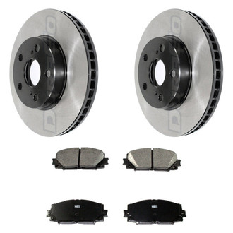 DuraGo® - Electrophoretic Coated 1-Piece Plain Brake Kit with Ceramic Brake Pads