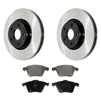 DuraGo® - Electrophoretic Coated 1-Piece Plain Brake Kit with Ceramic Brake Pads