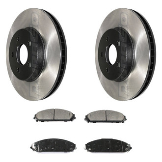 DuraGo® - Electrophoretic Coated 1-Piece Plain Brake Kit with Ceramic Brake Pads