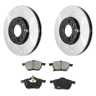 DuraGo® - Electrophoretic Coated Plain Brake Kit with Ceramic Pads