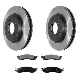DuraGo® - Electrophoretic Coated 1-Piece Plain Brake Kit with Ceramic Brake Pads