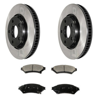 DuraGo® - Electrophoretic Coated Plain Brake Kit with Ceramic Pads