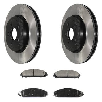 DuraGo® - Electrophoretic Coated Plain Front Brake Kit with Ceramic Pads