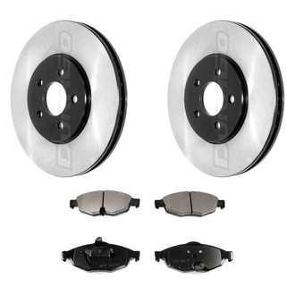 DuraGo® - Electrophoretic Coated Plain Brake Kit with Ceramic Pads