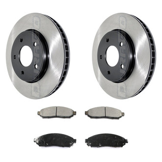 DuraGo® - Electrophoretic Coated 1-Piece Plain Brake Kit with Ceramic Brake Pads
