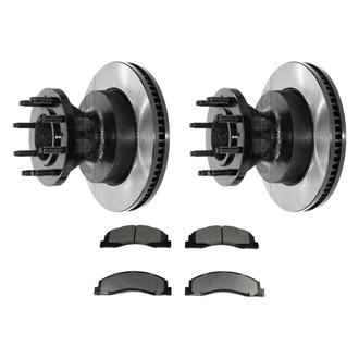 DuraGo® - Electrophoretic Coated Plain Front Brake Kit with Ceramic Pads