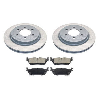 DuraGo® - 1-Piece Plain Brake Kit with Ceramic Brake Pads