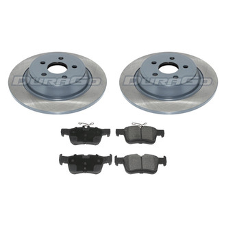 DuraGo® - 1-Piece Plain Brake Kit with Ceramic Brake Pads