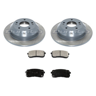 DuraGo® - 1-Piece Plain Brake Kit with Ceramic Brake Pads