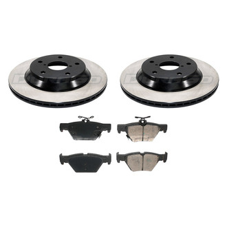 DuraGo® - 1-Piece Plain Brake Kit with Ceramic Brake Pads