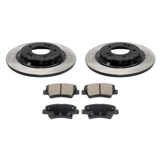DuraGo® - 1-Piece Plain Brake Kit with Ceramic Brake Pads