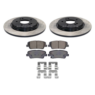 DuraGo® - Plain Rear Brake Kit with Ceramic Pads