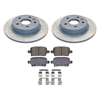 DuraGo® - 1-Piece Plain Brake Kit with Ceramic Brake Pads
