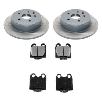 DuraGo® - 1-Piece Plain Brake Kit with Ceramic Brake Pads